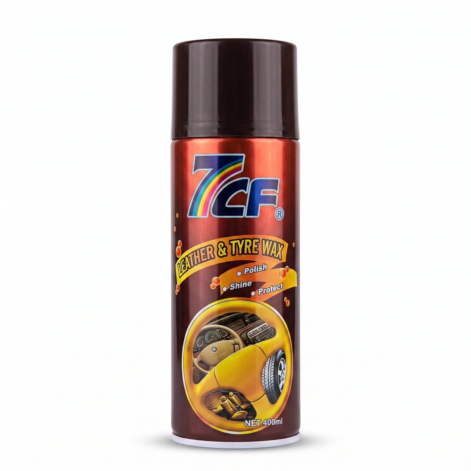 Recreate_products_from_reference_2K_202607111041 7CF Premium Leather & Tyre Wax Spray (400ml) - Image 1